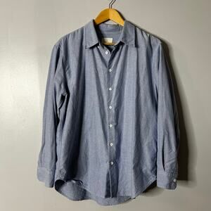 Band of Outsiders Chambray Button Down Shirt Women’s 8 Blue Office Professional